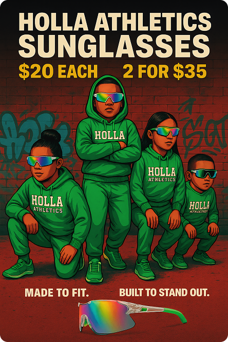 Holla Athletic Sunglasses Flyer